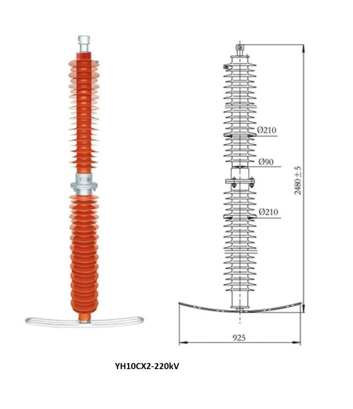 Розрядник підвісний з послідовним розривом 220 kV
