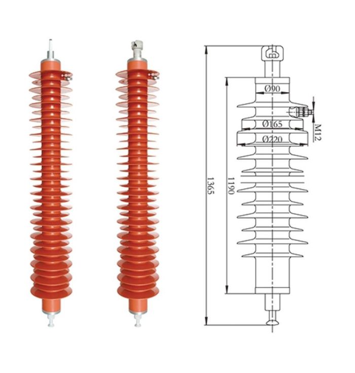 Беззазорний розрядник перенапруг підвісного типу  110 kV