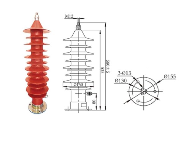Розрядник перенапруг конденсаторного типу  35 kV