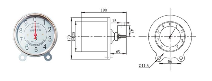 Лічильник перенапруг розрядника та онлайн монітор