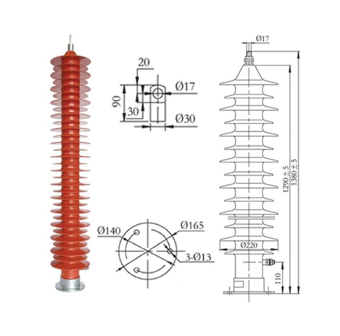 Розрядник перенапруг трансформатора нейтрального типу  66-500 kV