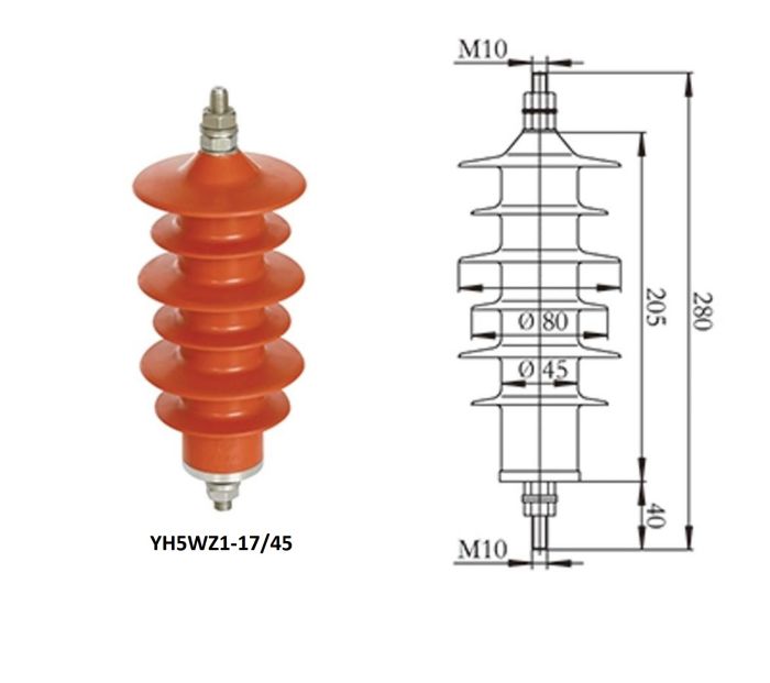 Розрядники перенапруги типу електростанції 10 kV
