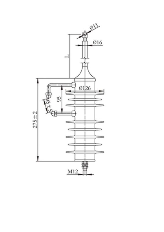 YH10CX-13/36 Розрядник перенапруги стандартизованого типу 10 kV